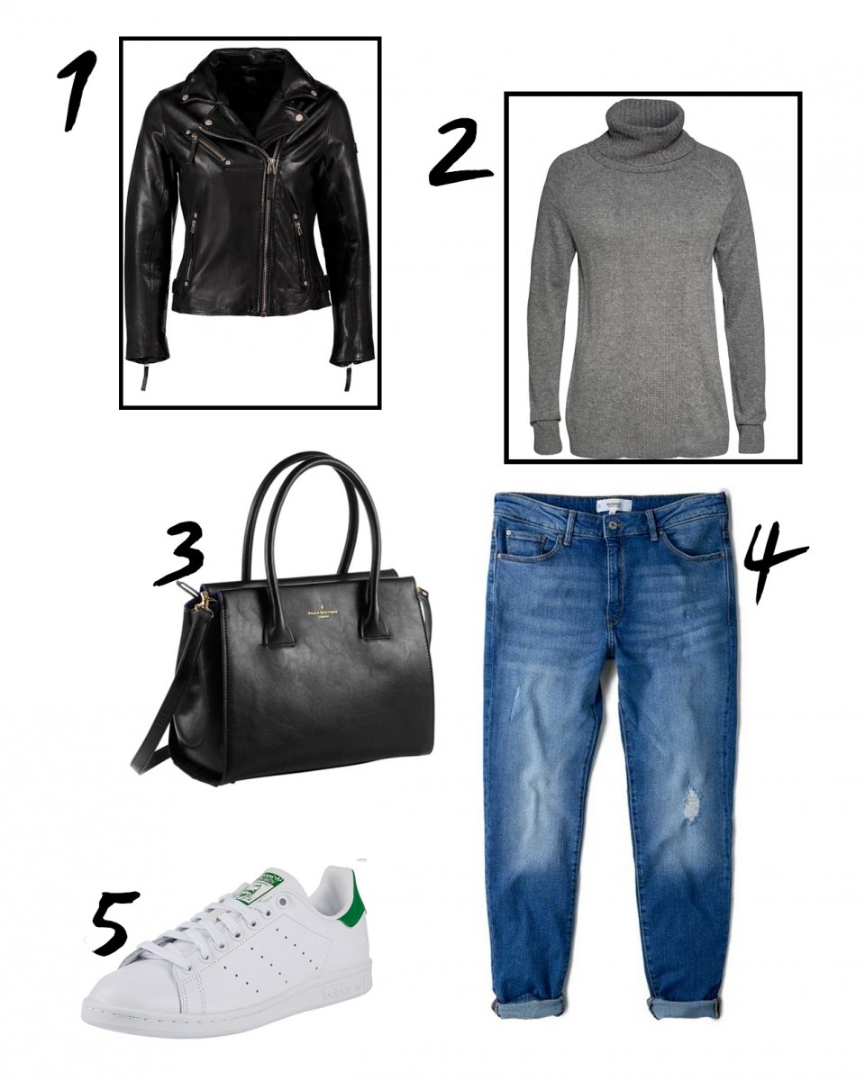 Kleidermaedchen Modeblog, erfurt, thueringen, fashionblogger, fashion pics, Mix & Style Outfits, adidas Stan Smith, Zign Ankle Boots, Esprit Pullover, Lederjacke Gipsy, Objects Blazer, Girlfriend Jeans Mango, 3 Styles, Herbst, Herbst Trends 2015