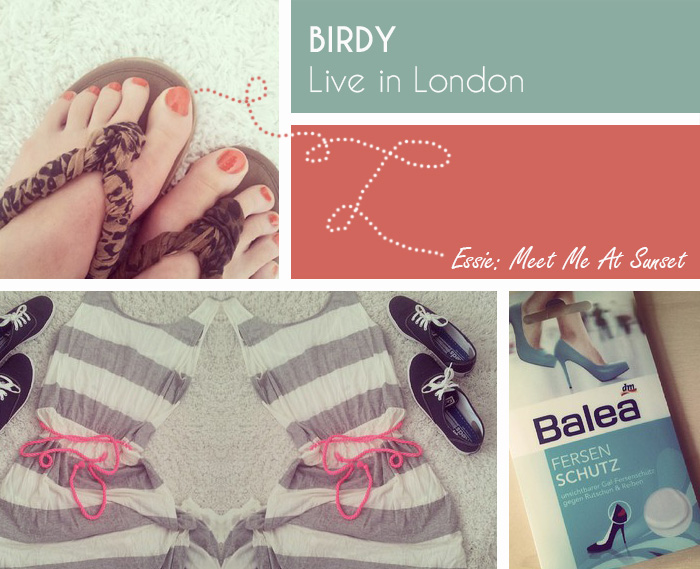 Sonntagsbrunch-kleidermaedchen-essie-met-me-at-sunset-striped-dress-gina-tricot-birdy-live-in-london-balea-fersenschutz