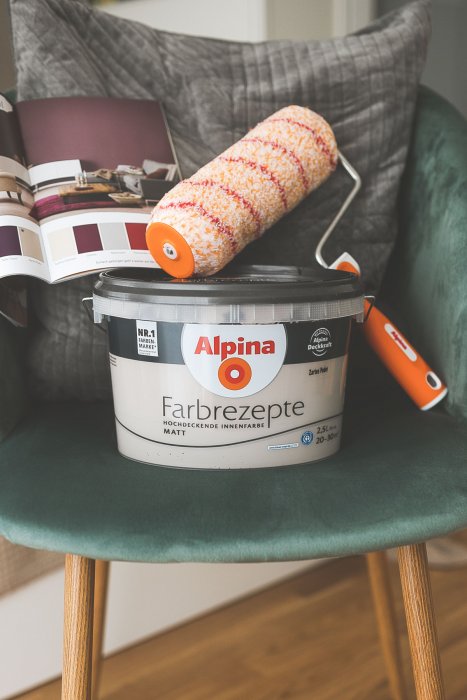 So habe ich mein Schlafzimmer mit Alpina Farbrezepte gestrichen