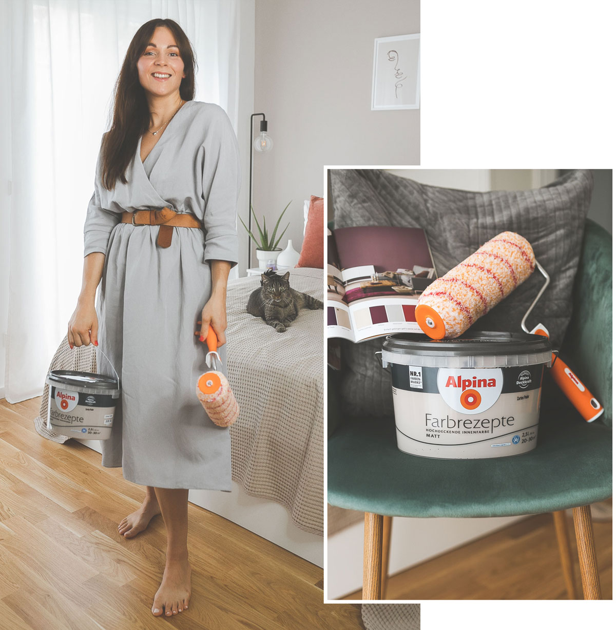 So Habe Ich Mein Schlafzimmer Mit Alpina Farbrezepte Gestrichen Kleidermadchen Fashion Beauty Interior Und Food Blog Aus Sachsen Und Thuringen