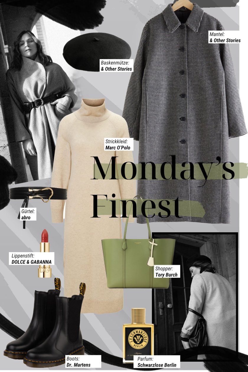 Die Monday's Finest sind da! Auf dem Modeblog findet ihr wöchentlich neue Outfit-Picks meiner Favoriten aus den Onlineshops. Cosy Winter Outfit Mit Mantel und Strickkleid. | www.kleidermaedchen.de