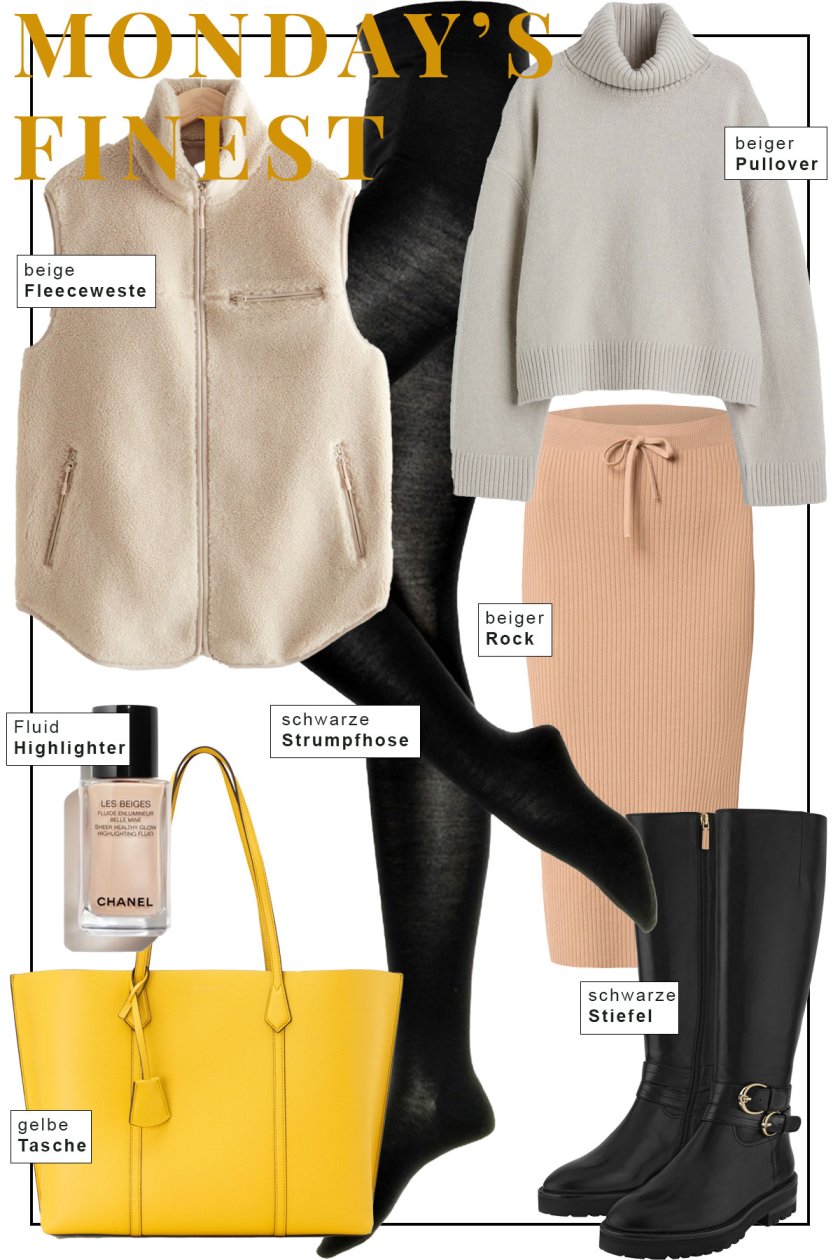 Die Monday's Finest sind da! Auf dem Modeblog findet ihr wöchentlich neue Outfit-Picks meiner Favoriten aus den Onlineshops. Ein Winter Style mit Fleeceweste und Strick-Kombination. | www.kleidermaedchen.de
