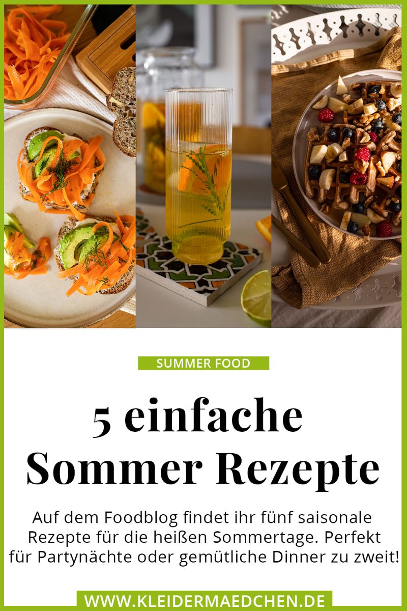 Auf dem Foodblog findet ihr fünf saisonale Rezepte für die heißen Sommertage. Perfekt für Partynächte oder gemütliche Dinner zu zweit!