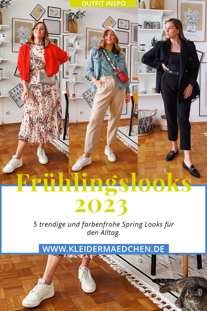 Auf dem Modeblog stelle ich euch 5 Frühlingslooks 2023 in knalligen Farben vor mit Fokus auf die Modetrends 2023.