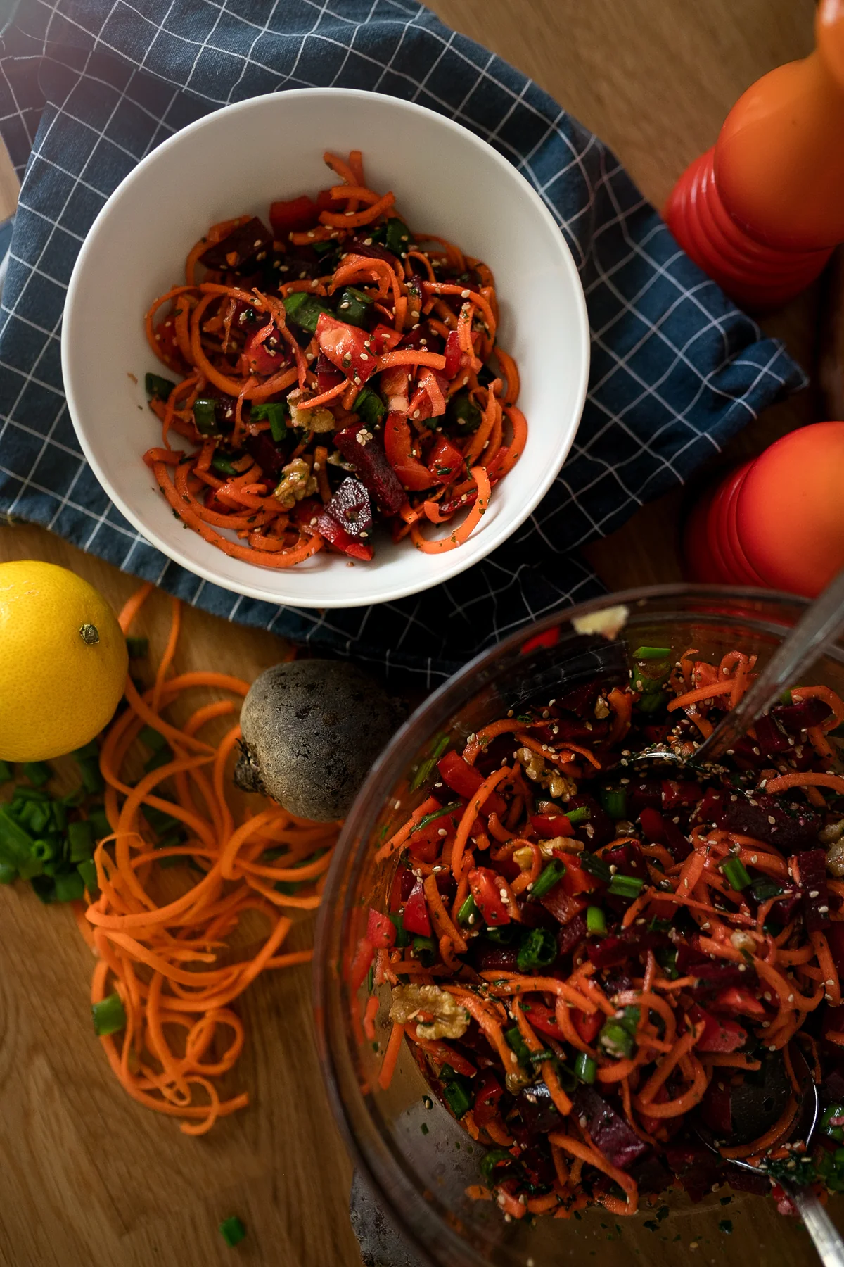 Rote-Beete-Wintersalat mit Walnüssen – veganes Rezept vom Foodblog Kleidermaedchen