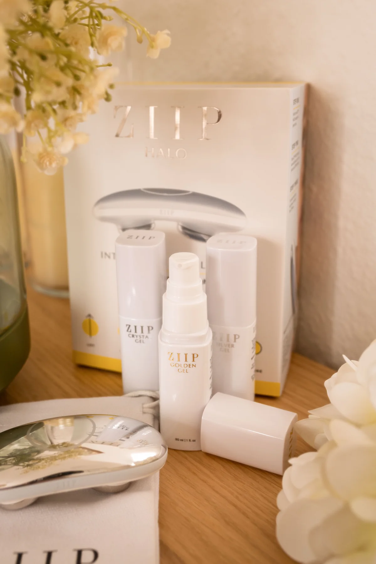 ZIIP Golden Gel, Silver Gel und Crystal Gel für Microcurrent