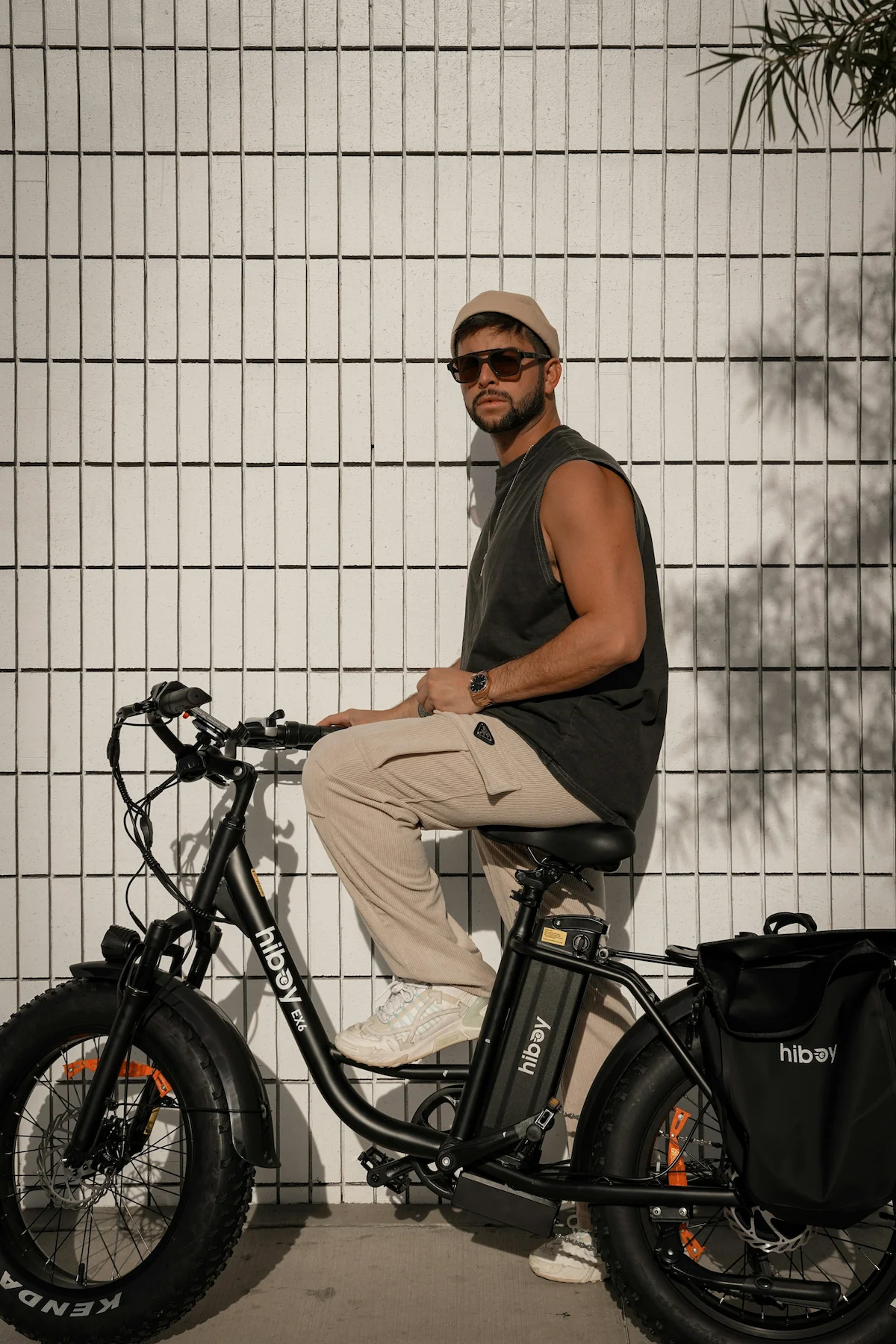 Cargo pants summer outfit for men with sandals and a light top for warm days